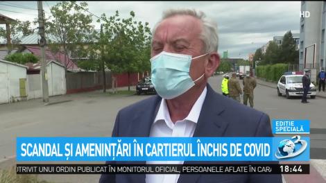 Scandal și amenințări în cartierul din Buzău închis de Covid