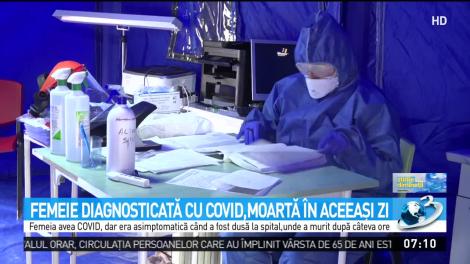 Femeie diagosticată cu coronavirus, moartă în aceeași zi. ”Totul s-a întâmplat în doar câteva ore”