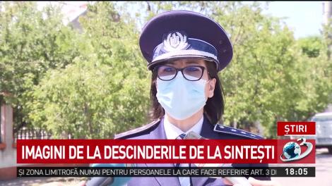 Imagini de la descinderile din Sintești