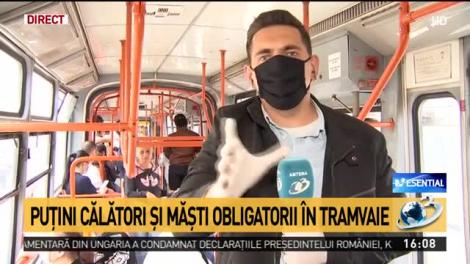 Tramvaiele din București, la fel de aglomerate ca înainte de pandemie