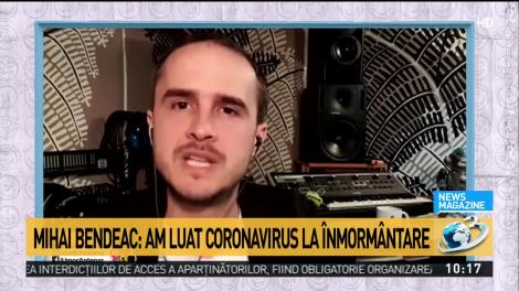 Mihai Bendeac, infectat cu coronavirus: 'În cinci minute am avut toate simptomele'