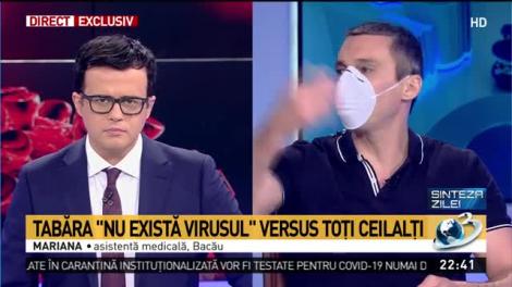 Mircea Badea a apărut cu mască de protecție în direct. Cum a reacționat Mihai Gâdea