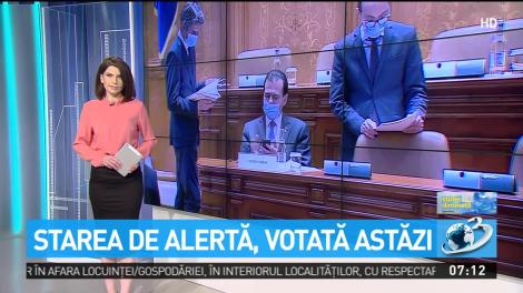 Starea de alertă va fi votată astăzi! Care sunt principalele modificari care s-ar putea aduce