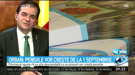 Ce se întâmplă cu creșterea pensiilor de la 1 septembrie. Ludovic Orban, anunț de ultimă oră: ”Trebuie să avem garanția că le putem plăti!”