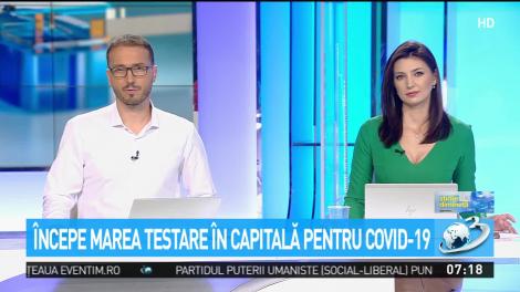 Începe testarea gratuită pentru coronavirus în București. Cine sunt oamenii care se pot înscrie pentru a fi testați