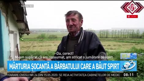 Mărturia șocantă a bărbatului care a băut spirt contrafăcut și a supraviețuit: ”M-am ofticat că nu m-am îmbătat. Am consumat patru litri!”