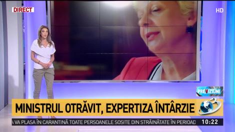 Ministrul otrăvit, expertiza &icirc;nt&acirc;rzie nejustificat