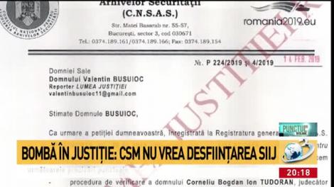 Bombă în justiție: CSM nu vrea desființarea SIIJ