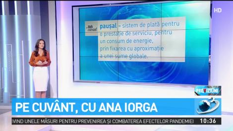 Pe cuv&acirc;nt, cu Ana Iorga. Ce &icirc;nseamnă &rdquo;paușal&rdquo; și &icirc;n ce context &icirc;l folosim?