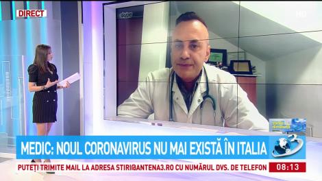 Medic: Noul coronavirus nu mai există în Italia