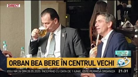 Premierul Ludovic Orban a ieșit să bea bere în Centrul Vechi