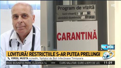 Dr. Virgil Musta: Cred că ar trebui un sistem de relaxare pe zone sau domenii de activitate