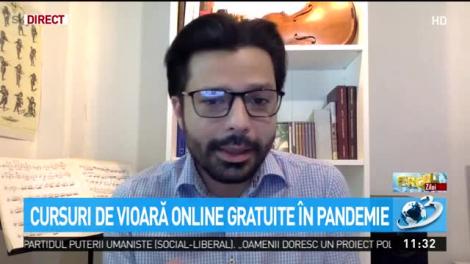Eroul zilei. Cursuri de vioară gratuite on-line &icirc;n pandemie