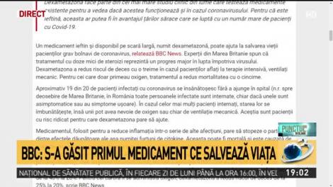 S-a descoperit primul medicament ce salvează viața, în lupta cu noul coronavirus. Anunțul făcut de medicul Adrian Marinescu