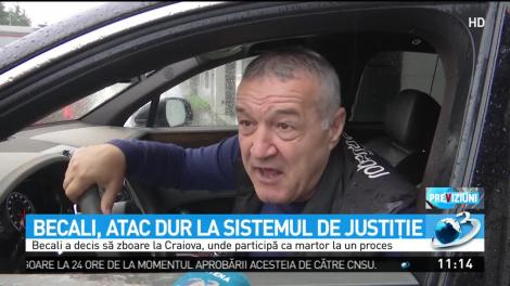 Aroganță supremă! Gigi Becali s-a dus cu avionul la tribunal, după ce a fost avertizat că va fi ridicat cu jandarmii, dacă nu se prezintă
