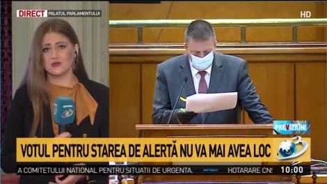 Prelungirea stării de alertă nu va fi votată. Totul a fost amânat! Scandal uriaș în Parlament