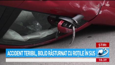 Iubita lui Ciro Castellano s-a răsturnat cu maşina pe şoseaua Nordului din Capitală