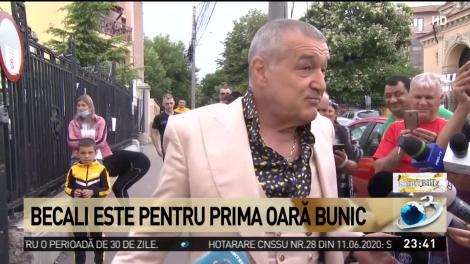 Becali este pentru prima oară bunic