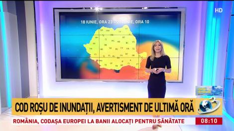 Zeci de oameni, evacuați din calea apelor. Hidrologii anunță cod roșu de inundații în următoarele ore. Care sunt zonele afectate
