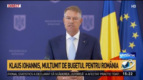 Klaus Iohannis, declarație de presă la Palatul Cotroceni