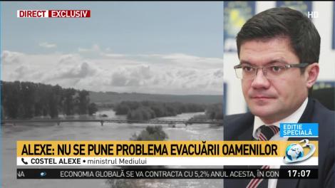 Exclusiv! Ministrul Mediului, despre inundaţiile istorice de pe r&acirc;ul Timiş: Nu se pune problema evacuării oamenilor