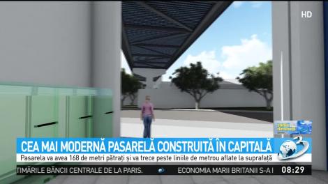 Bucureştenii se vor bucura de cea mai mare pasarelă pietonală din Rom&acirc;nia