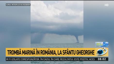 Trombă marină &icirc;n Rom&acirc;nia, la Sf&acirc;ntu Gheorghe