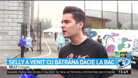 Celebrul vlogger Selly a venit la ultimă probă a BAC-ului cu o Dacie, după ce la proba a doua a ajuns cu un bolid de lux