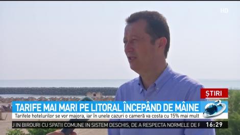 Tarife mai mari pe litoral &icirc;ncep&acirc;nd de m&acirc;ine
