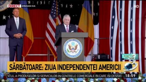 Ziua Independenței Americii, sărbătorită &icirc;n avans la București. Ambasadorul Zuckermann: &rdquo;Cred &icirc;n măreția Rom&acirc;niei&rdquo;. Iohannis: &rdquo;Rom&acirc;nia, aliat strategic al SUA&rdquo;