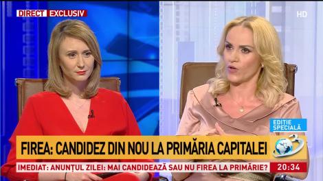 Gabriela Firea a dezvăluit adevăratul motiv pentru care vrea din nou să candideze