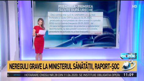 Nereguli grave la Ministerul Sănătății! Raport - șoc!