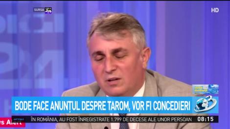 Bode face anunţul despre TAROM, vor fi concedieri