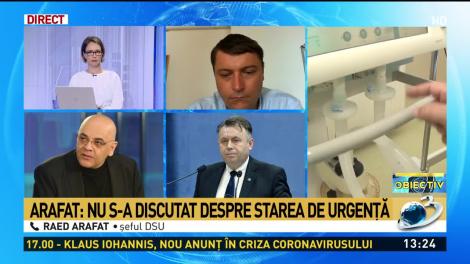 Arafat: Nu s-a discutat despre starea de urgenţă