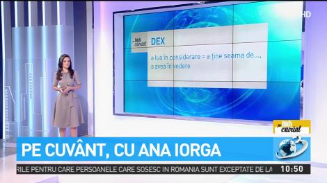 Cum se pronunţă corect cuv&acirc;ntul master şi care este diferenţa dintre considerare şi consideraţie