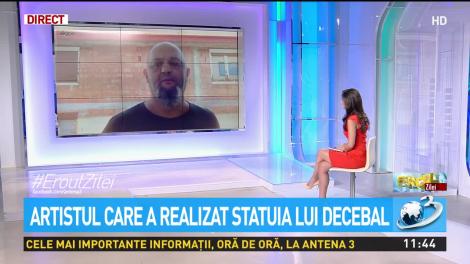 Florin Cot&acirc;rcea, artistul care a realizat statuia lui Decebal