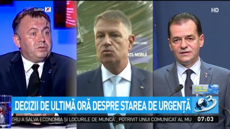 Decizii de ultimă oră despre starea de urgență! &rdquo;Vom lua orice măsură care se va impune!&rdquo;
