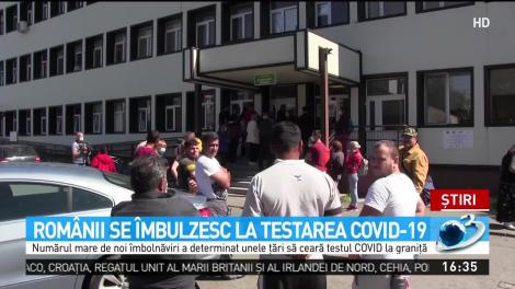 Românii se îmbulzesc la testarea COVID-19