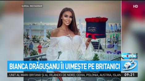 Bianca Drăgușeanu &icirc;i uimește pe britanici