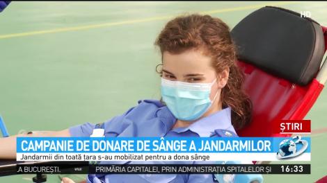 Gest impresionant făcut de jandarmii din toată ţară. Peste 1.000 de cadre au donat sânge spitalelor fără rezerve