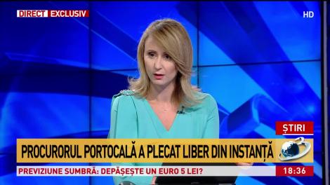 Procurorul Portocală a plecat liber din Instanţă