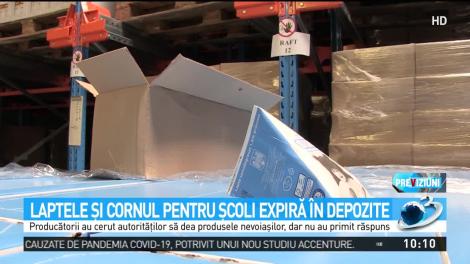 Laptele şi cornul pentru şcoli expiră &icirc;n depozite