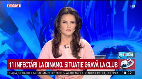 11 infectări la Dinamo. Situaţie gravă la clubul sportiv