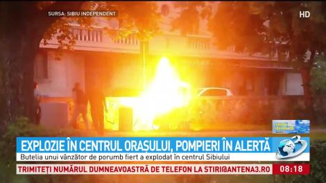 Explozie &icirc;n centrul oraşului Sibiu