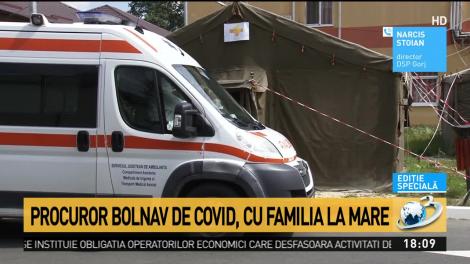 Procuror bolnav de COVID, cu familia la mare