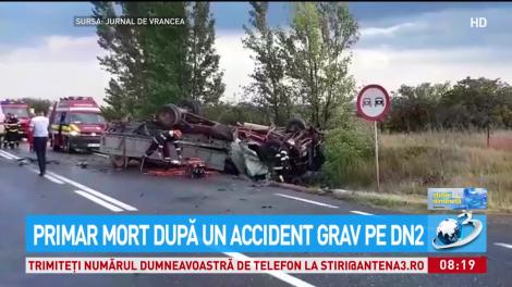 Primar mort după un accident grav pe DN2