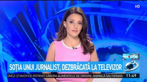 Soţia unui jurnalist, dezbrăcată la televizor