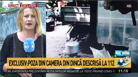 Exclusiv: Poza din camera din Dincă descrisă la 112