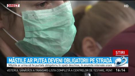 Măştile ar putea deveni obligatorii pe stradă