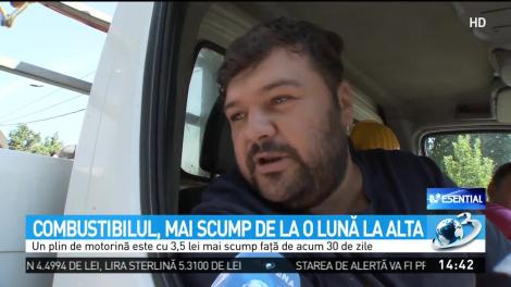 Combustibilul, mai scump de la o lună la alta. Cu c&acirc;t plătim &icirc;n plus pentru un plin de benzină